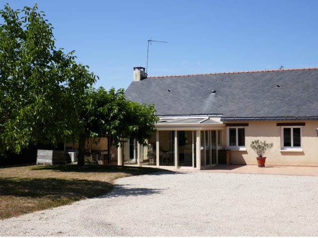 Maison St Melaine coté jardin E-BIS-IMMOBILIER